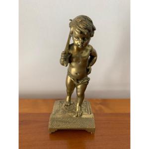 Pyrogenic Table Bronze Cherub