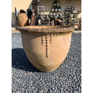 Large Circular Terracotta Flower Pot