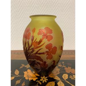 Emile Gallé - Vase With Orchids