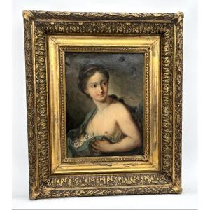 Huile sur toile Le Printemps dans le goût de Rosalba Carriera 