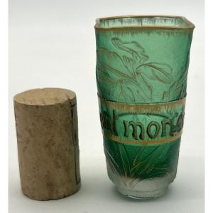 Vase parlant miniature Daum Nancy, Art Nouveau, vers 1890-1896