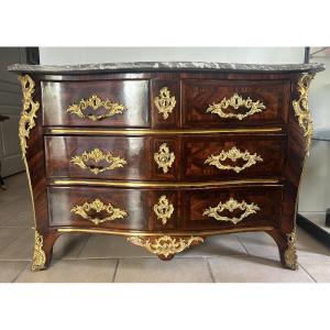 Louis XV Period Chest Of Drawers In Rosewood 