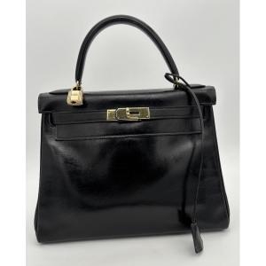Sac Hermès Kelly 28 en cuir Box