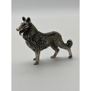 925 Sterling Silver Dog Figurine - Kühn