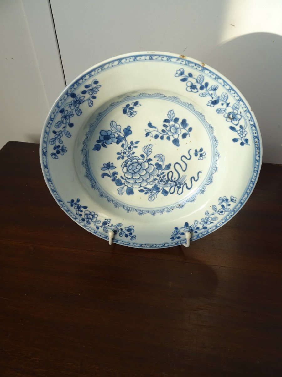 Assiette Creuse Compagnie Des Indes Chine XVIII S-photo-2