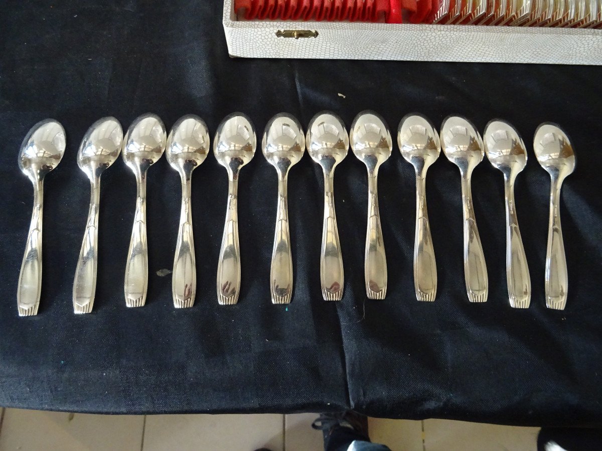 Alfenide Silver Plated Cutlery Set 37 Pieces-photo-1