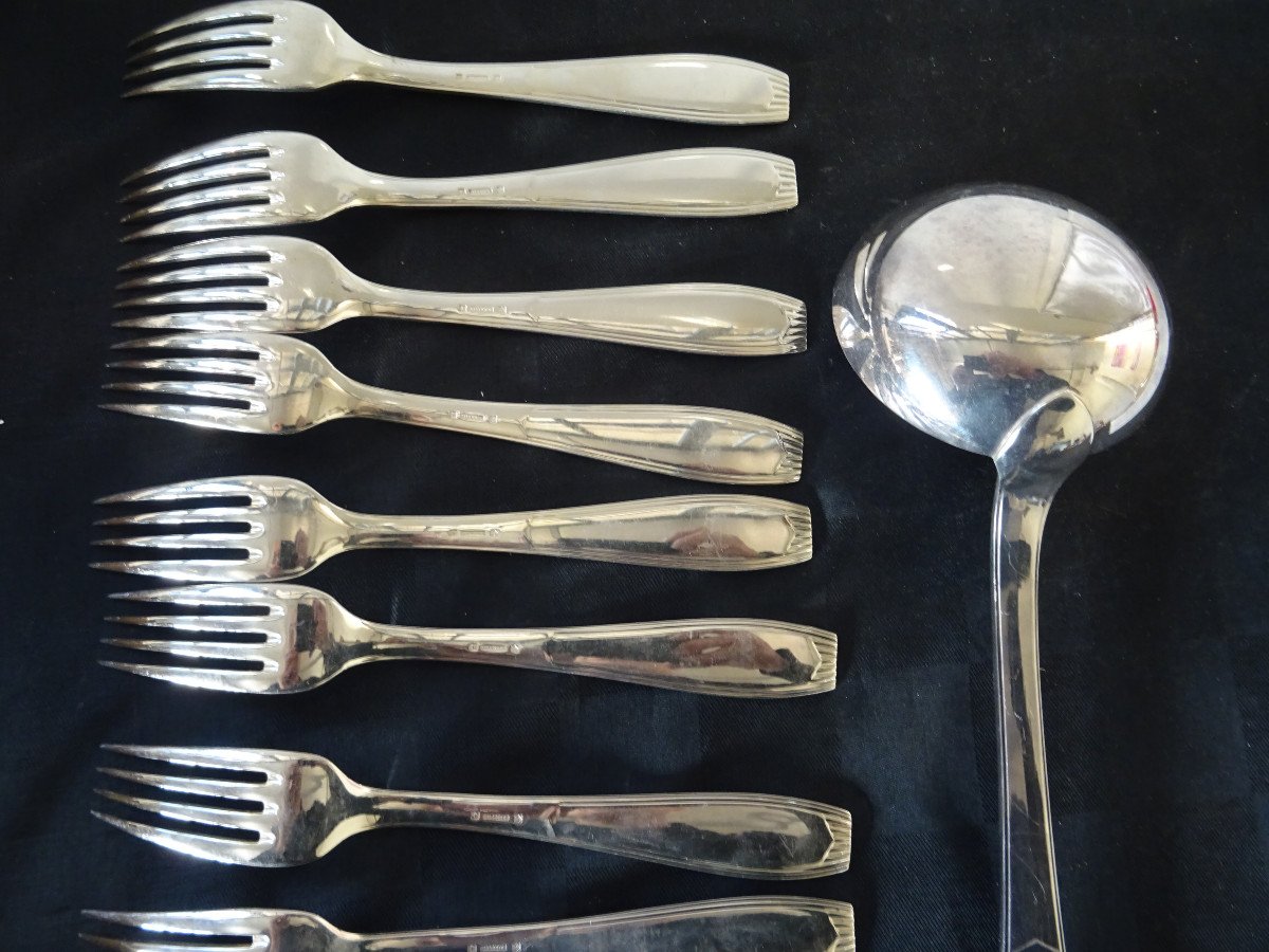 Alfenide Silver Plated Cutlery Set 37 Pieces-photo-6