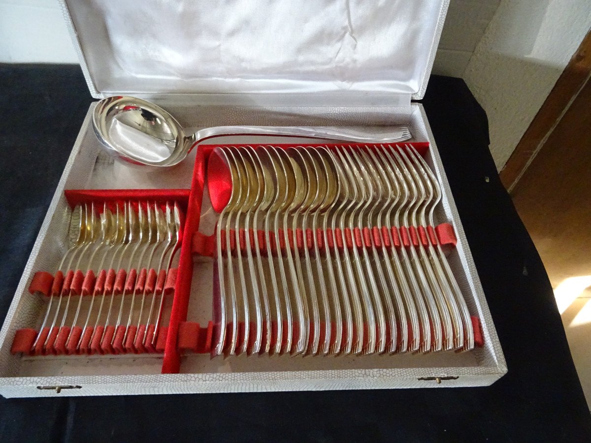 Alfenide Silver Plated Cutlery Set 37 Pieces