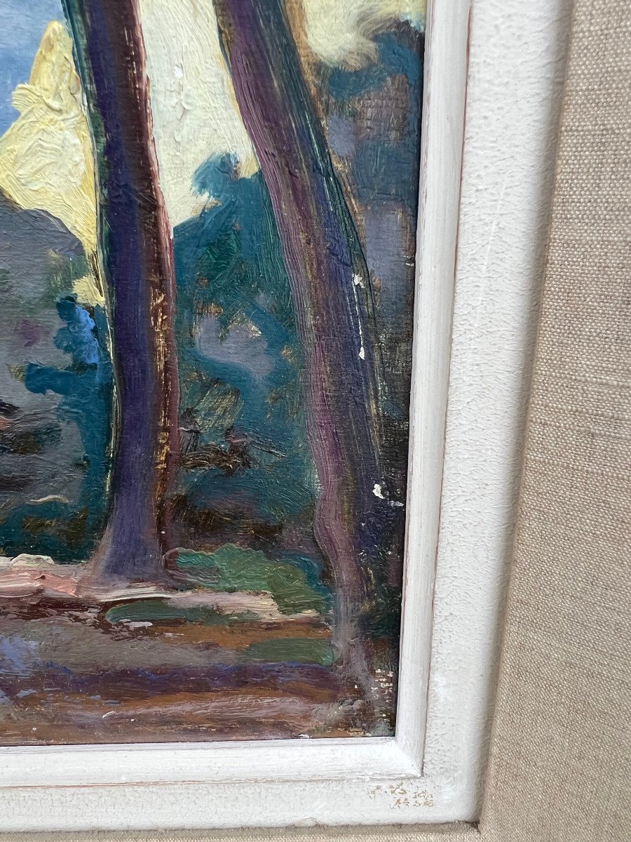 Tableau Marc-luc Hsp Paysage Animé Ou Personnage En Sous Bois-photo-2