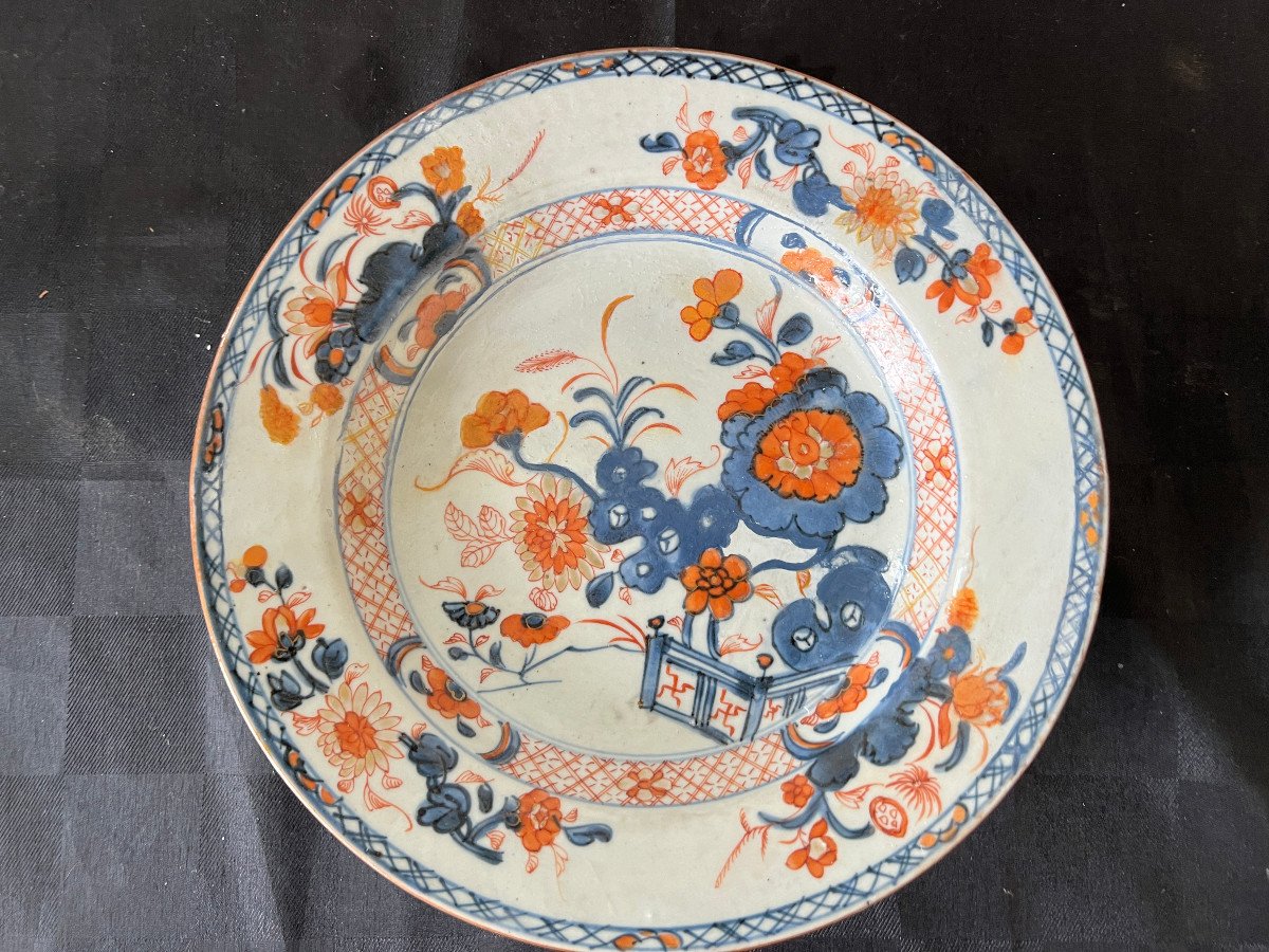 China Hollow Plate Imari Decor, Cie Des Indes XVIII C-photo-2