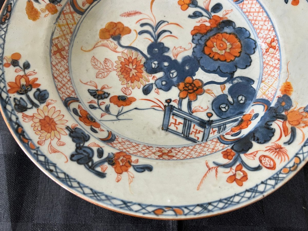 China Hollow Plate Imari Decor, Cie Des Indes XVIII C-photo-2