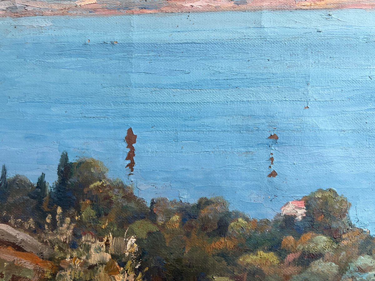 Alaux Paintings Oil-on-canvas Framed Olivier De La Ciotat -photo-2