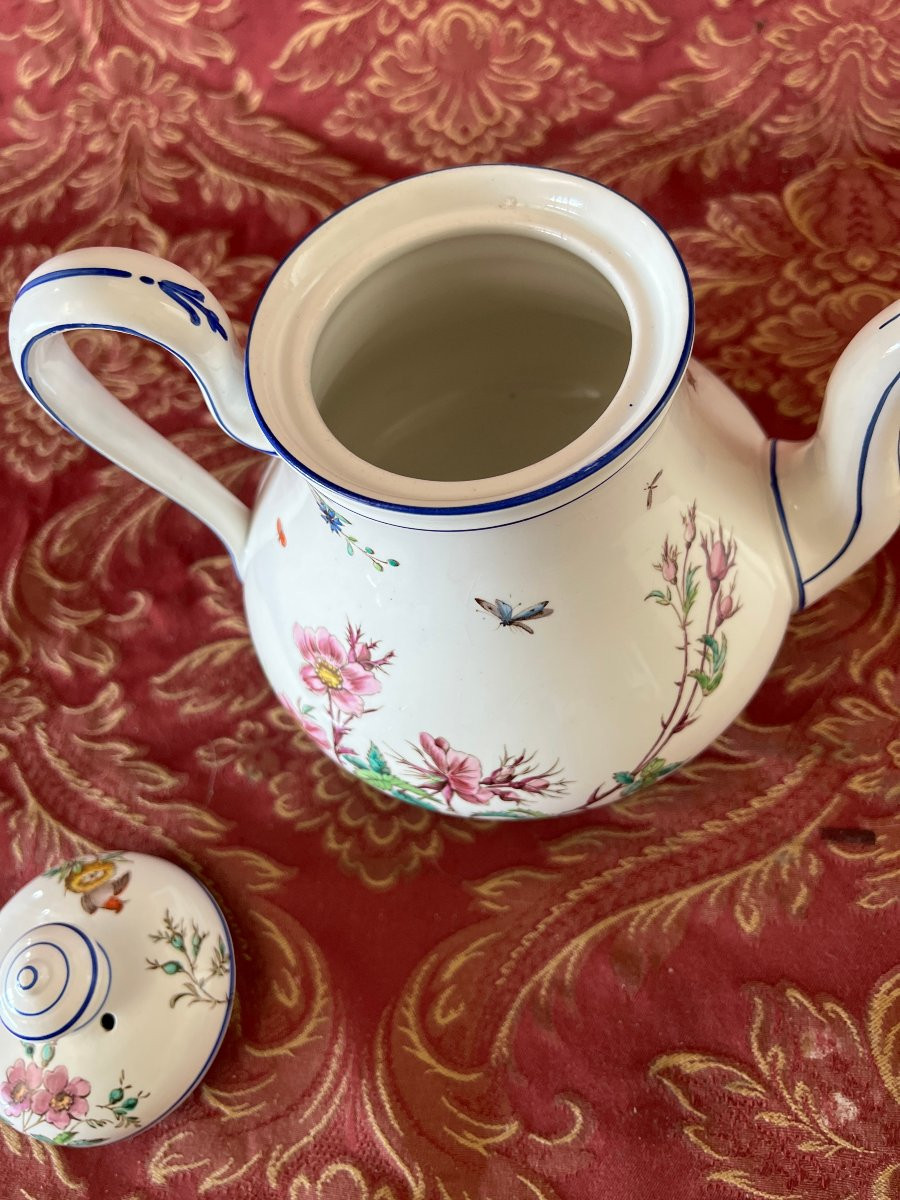 Fine Earthenware Teapot, Nella, Vieillard, Bordeaux-photo-3
