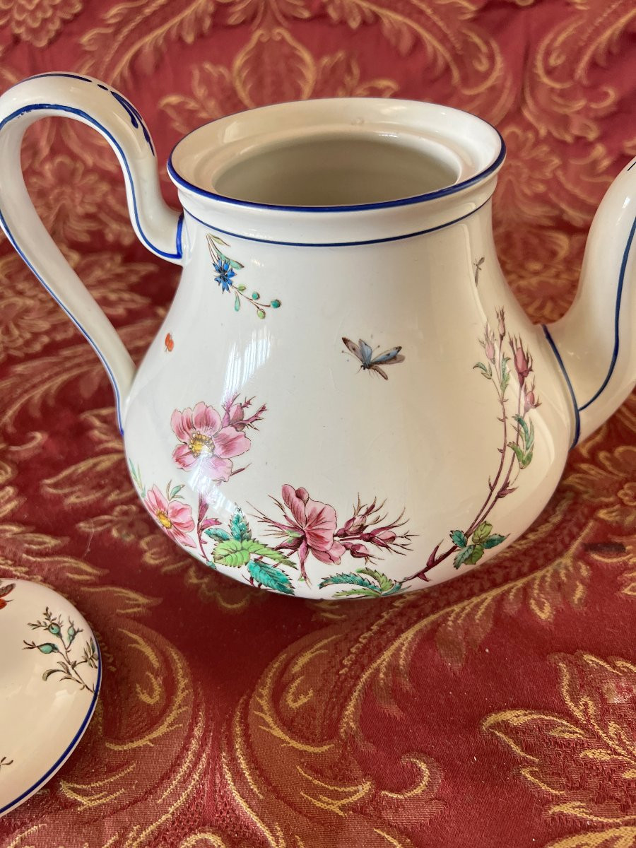 Fine Earthenware Teapot, Nella, Vieillard, Bordeaux-photo-4