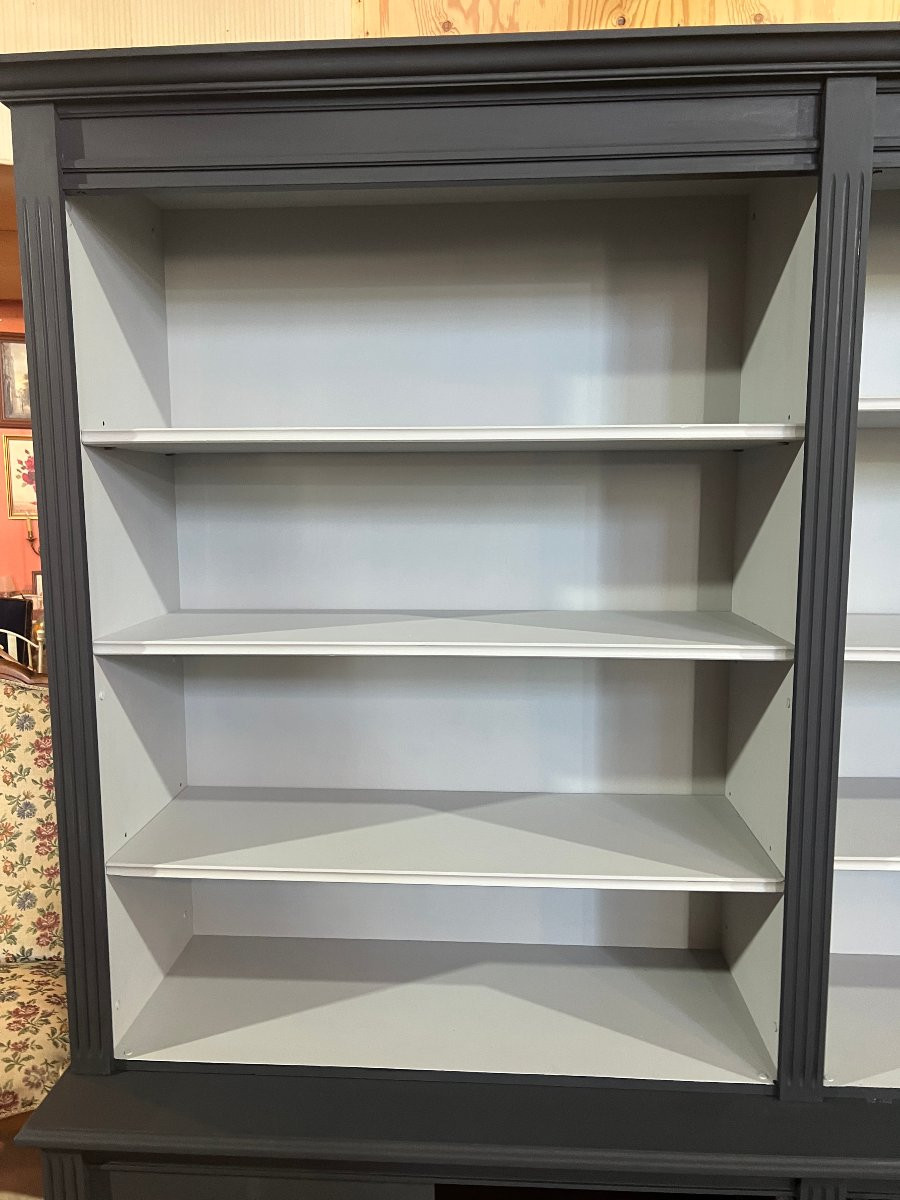 Bibliothèque deux corps peinte Style néo-LXVI, XX S-photo-5