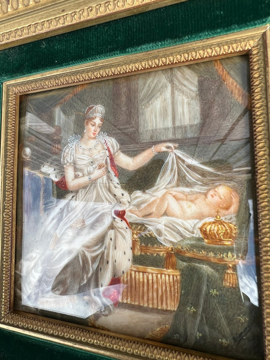 Tableau : l'Impératrice et l'Aiglon-photo-3