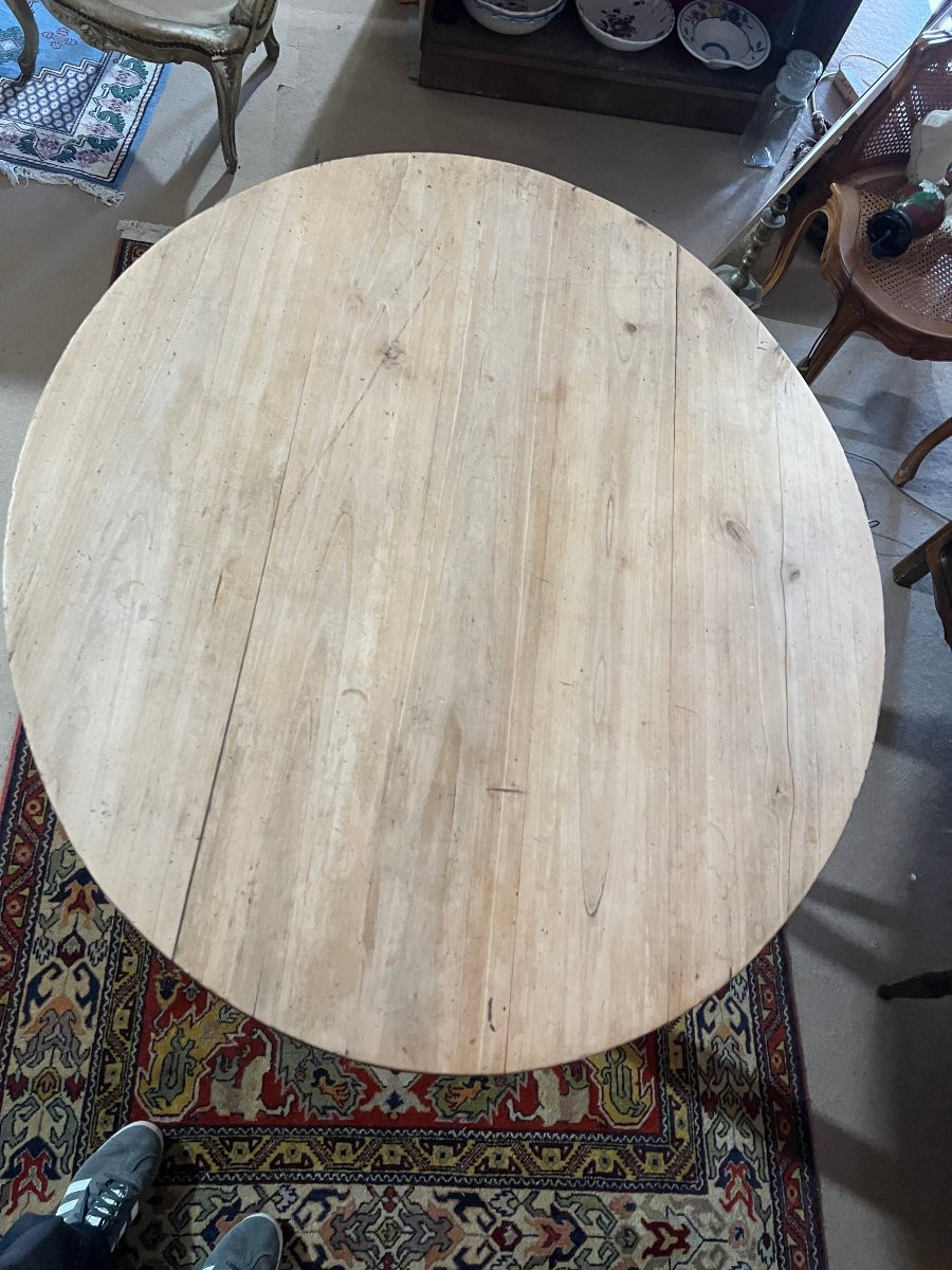 Oval Harvest Table, Natural Wood-photo-2