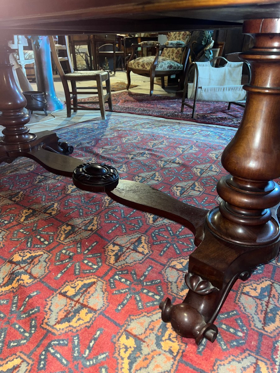 Bureau Plat, Acajou,Style Victorien-photo-1