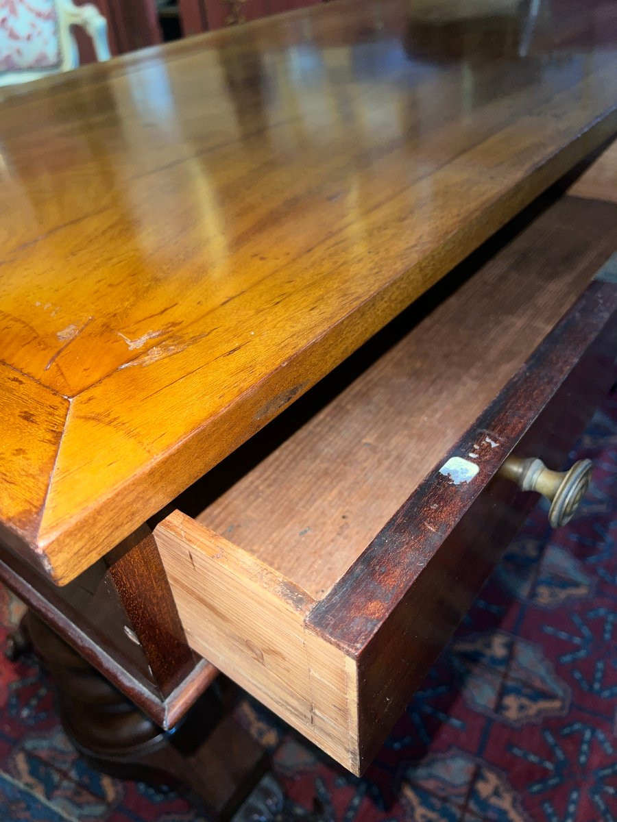 Bureau Plat, Acajou,Style Victorien-photo-4