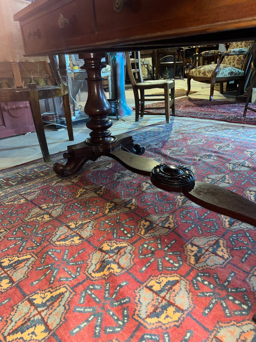 Bureau Plat, Acajou,Style Victorien-photo-5