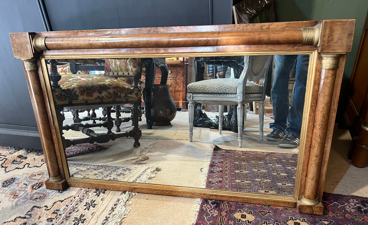 Miroir Style Empire à demi colonnes