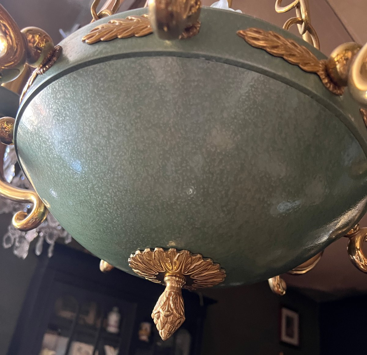 Lustre de Style Empire .XX S.Maison Terras-photo-3