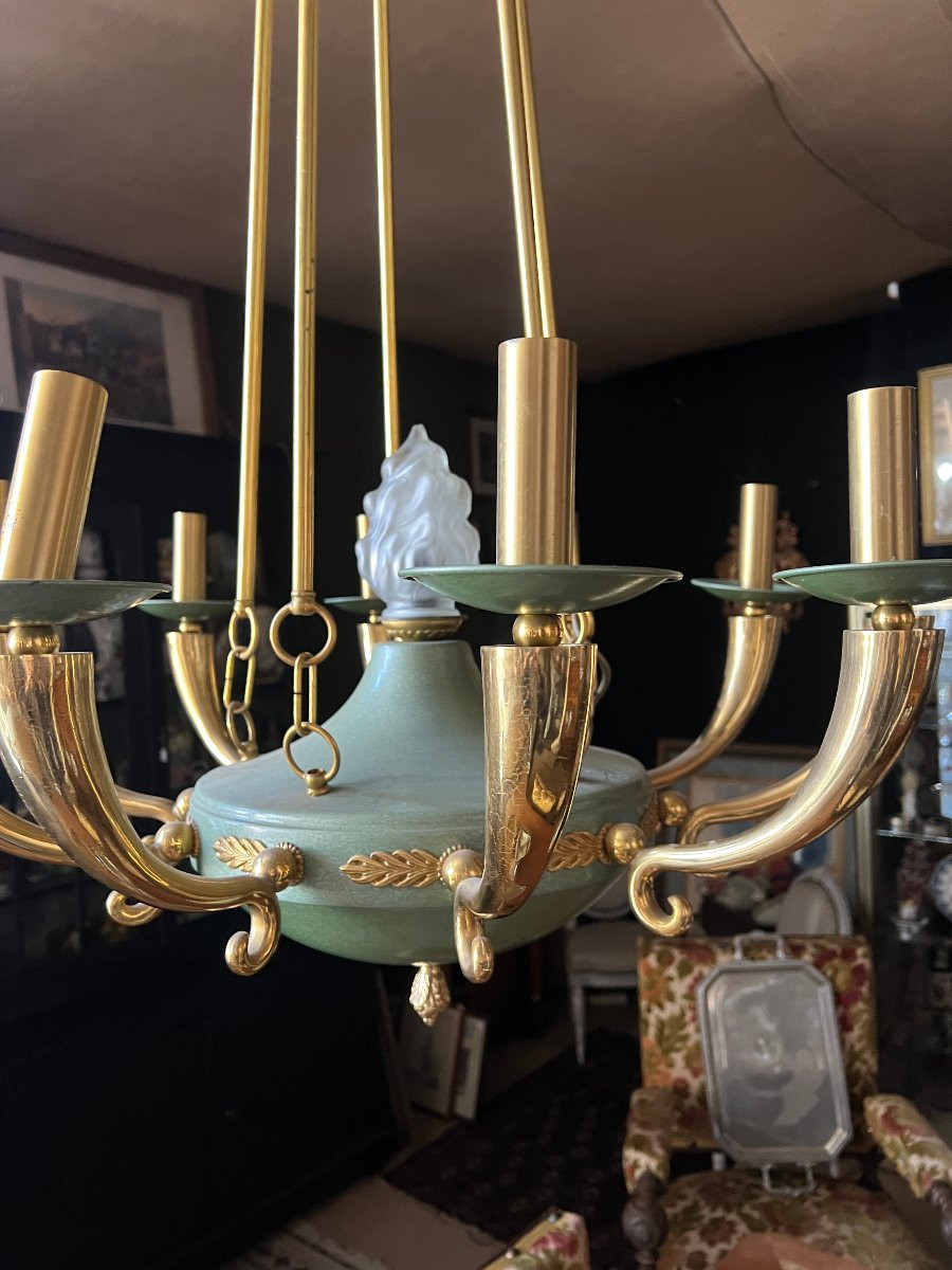 Lustre de Style Empire .XX S.Maison Terras-photo-4