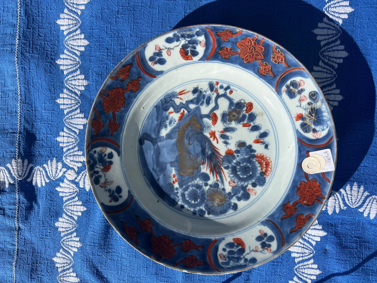 Deep Plate, Japanese Imari Decoration, China, 18th Century-photo-3