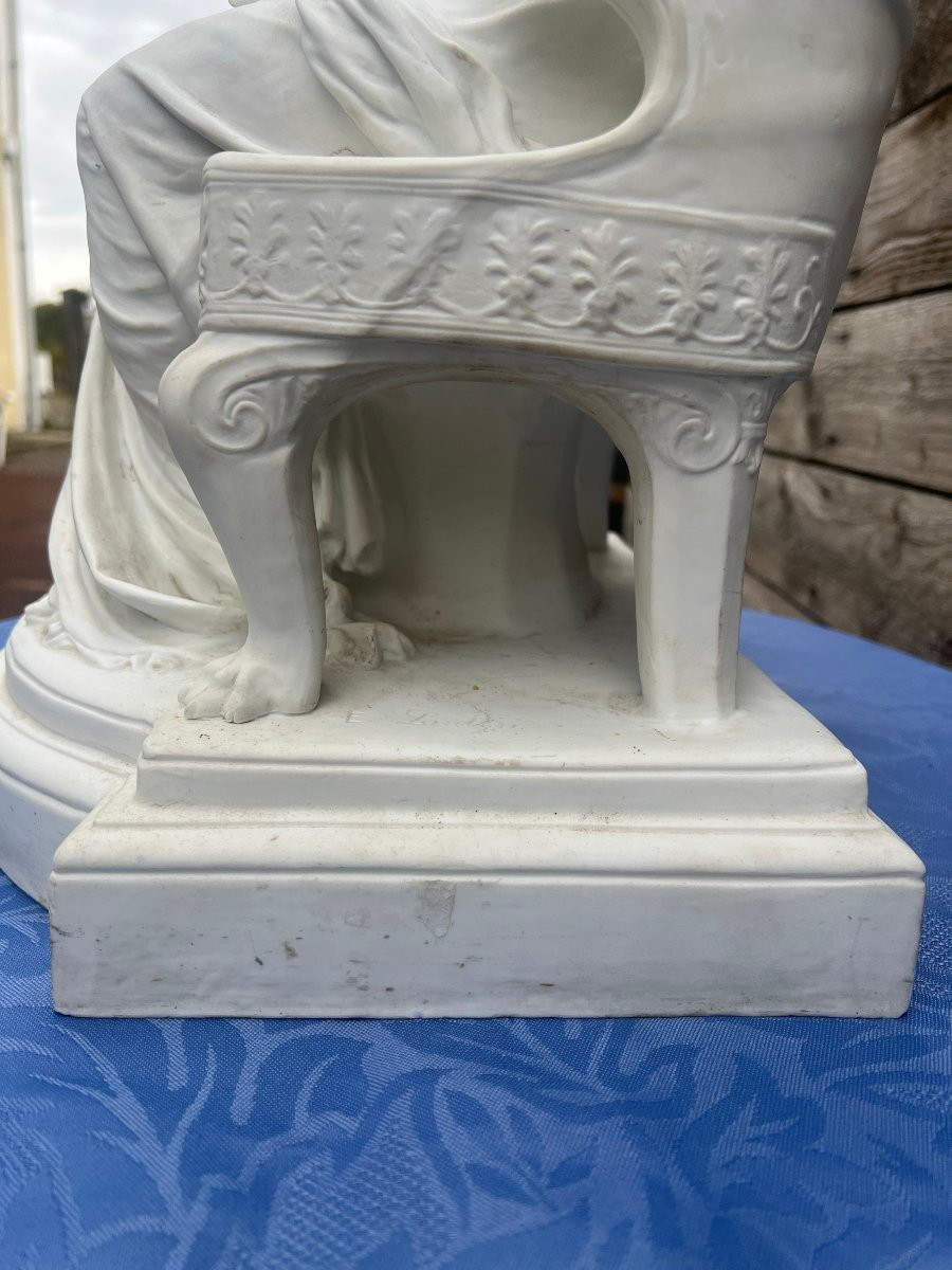 Edouard Lanteri. Duo. Biscuit Porcelain Group. Sèvres-photo-2