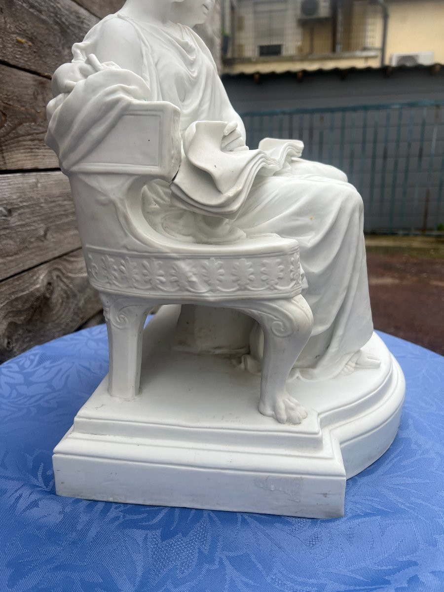 Edouard Lanteri. Duo. Biscuit Porcelain Group. Sèvres-photo-3