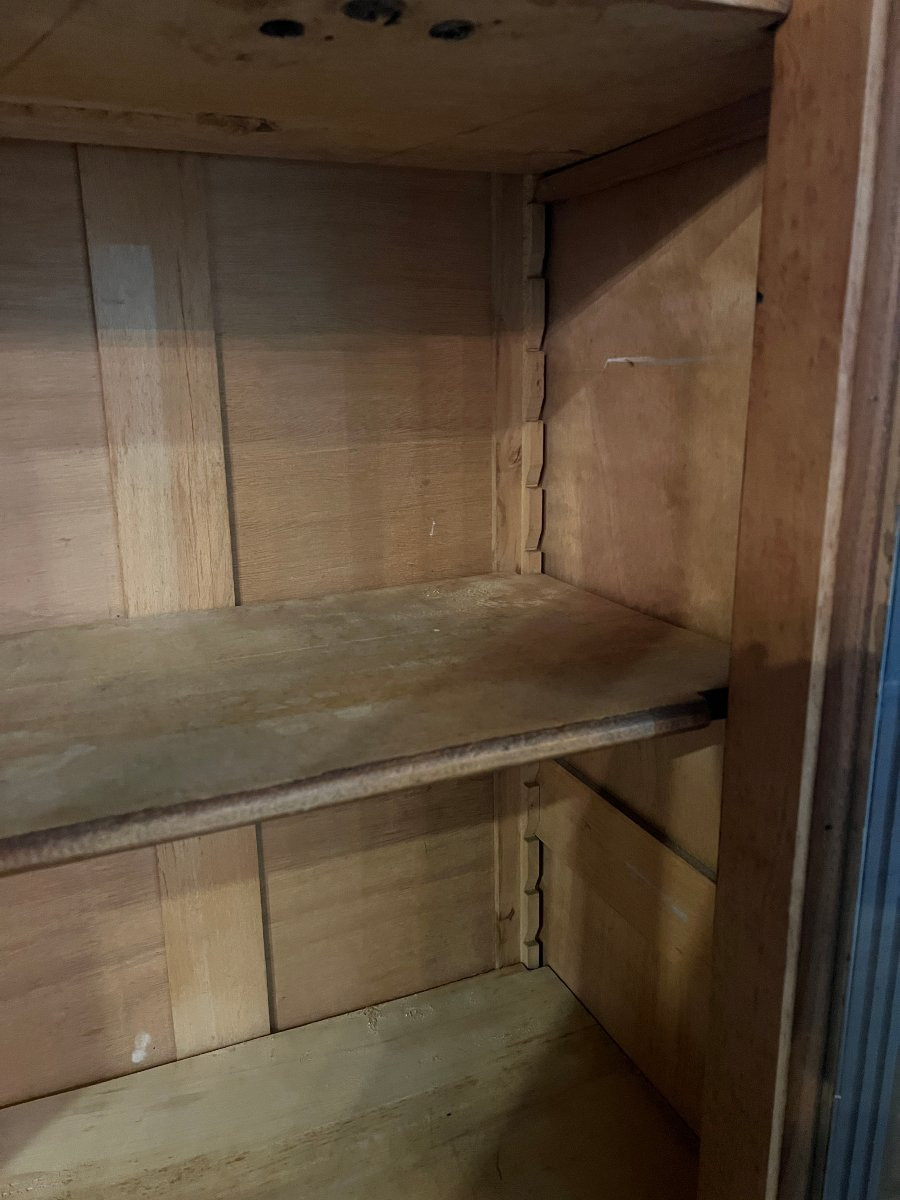 Bibliothèque 2 portes , fin XIX Siècle, laquée en noir-photo-5