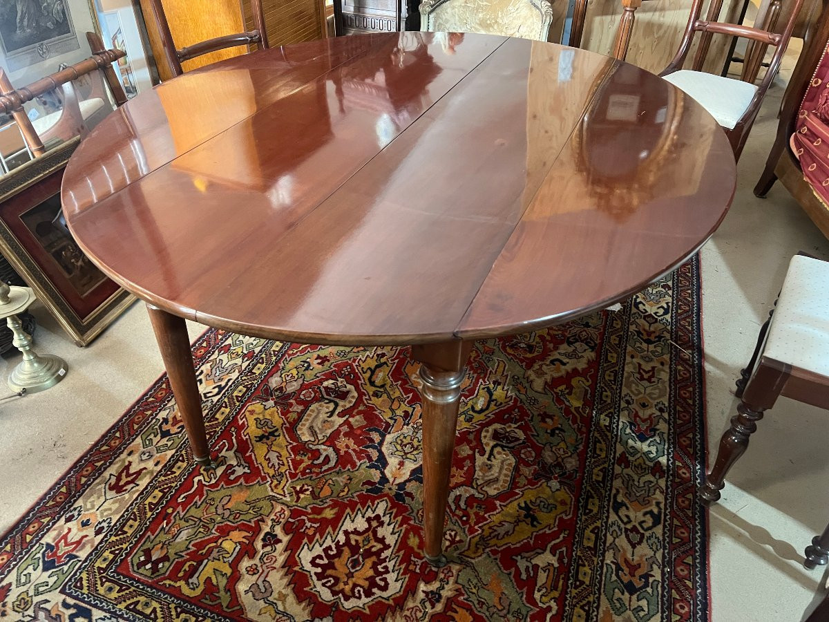 Table à volets en acajou quatre pieds de style Directoire-photo-3