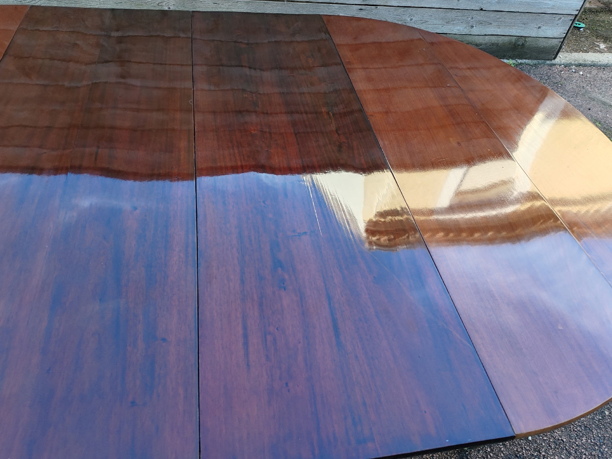 Table à volets en acajou quatre pieds de style Directoire-photo-2