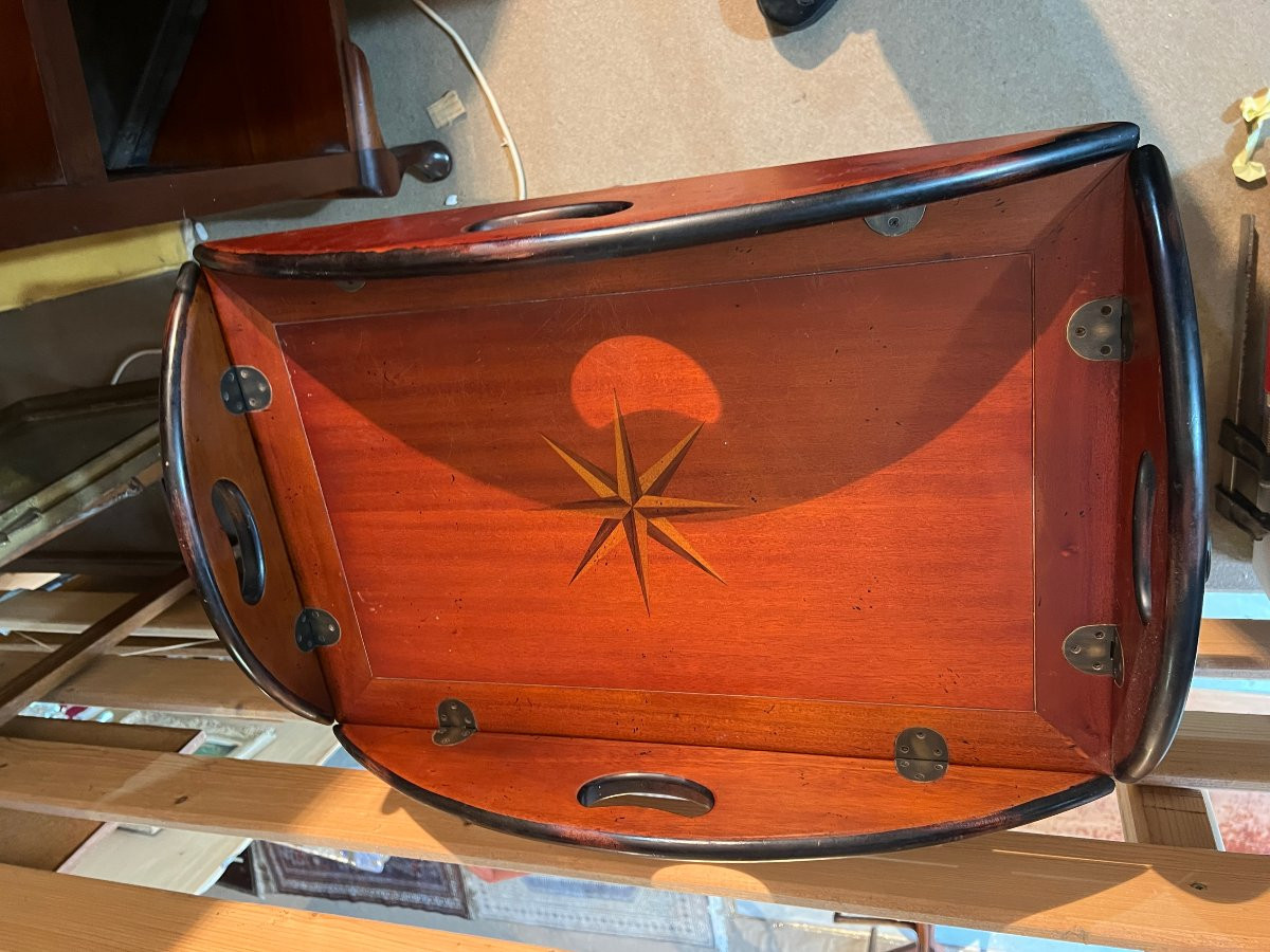 English Mahogany Marine Table -photo-2