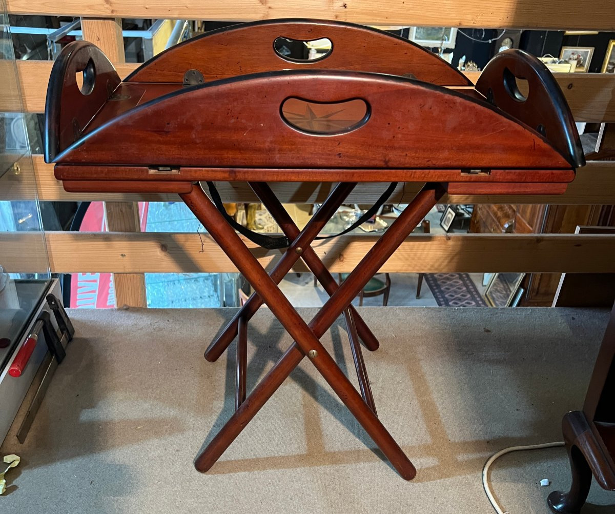 English Mahogany Marine Table -photo-3