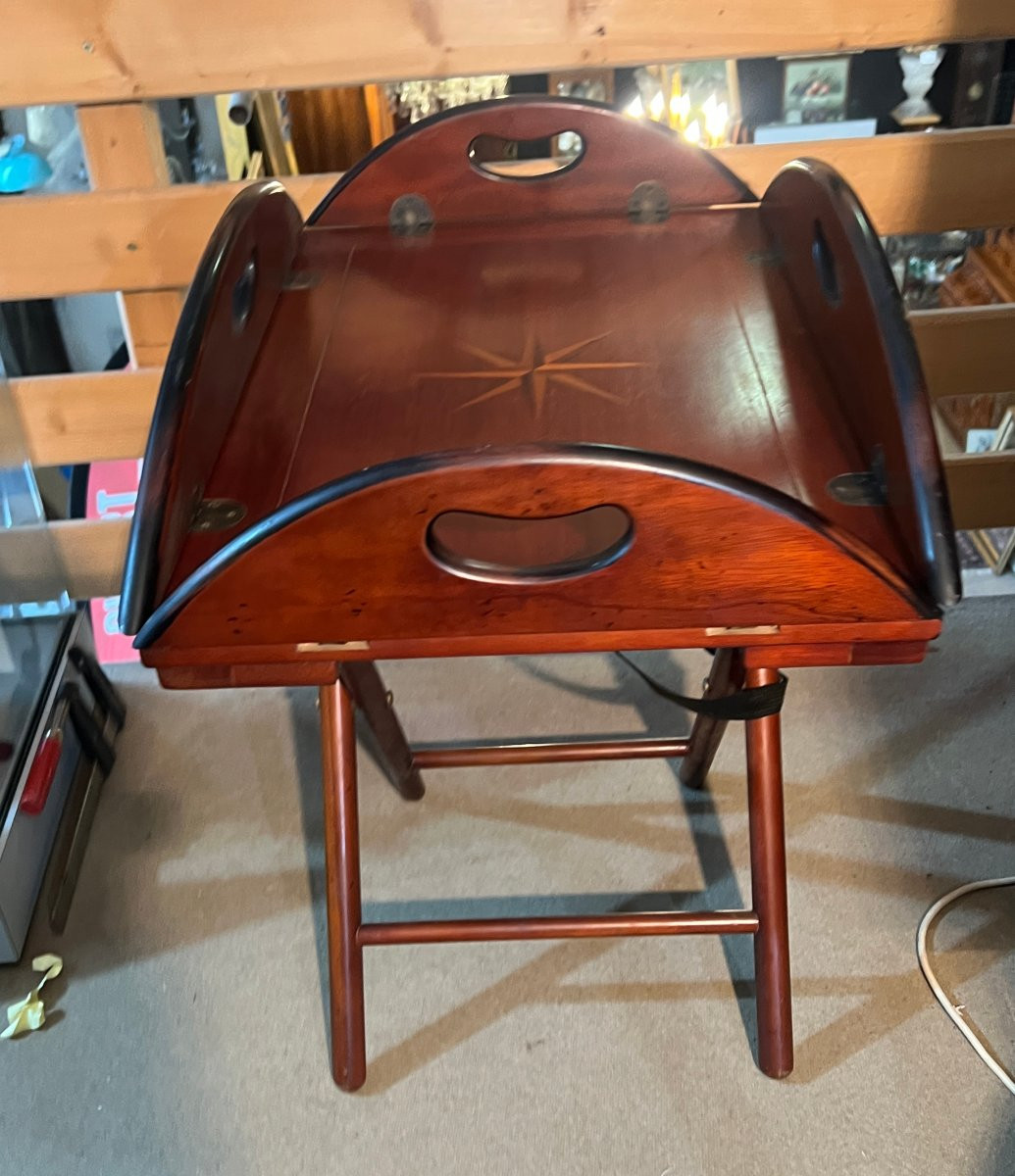 English Mahogany Marine Table -photo-4