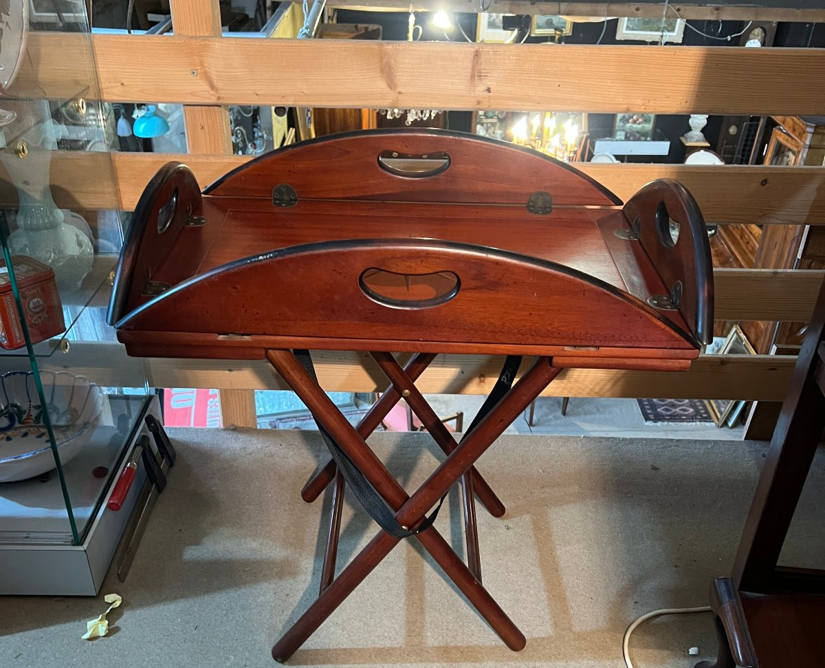 English Mahogany Marine Table -photo-1