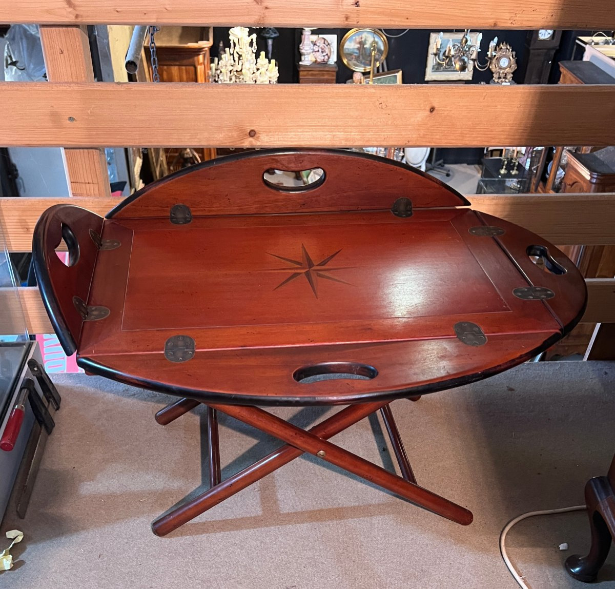 English Mahogany Marine Table -photo-2