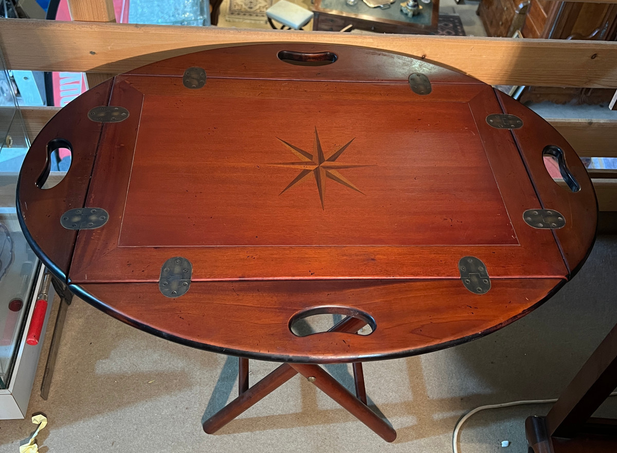 English Mahogany Marine Table 