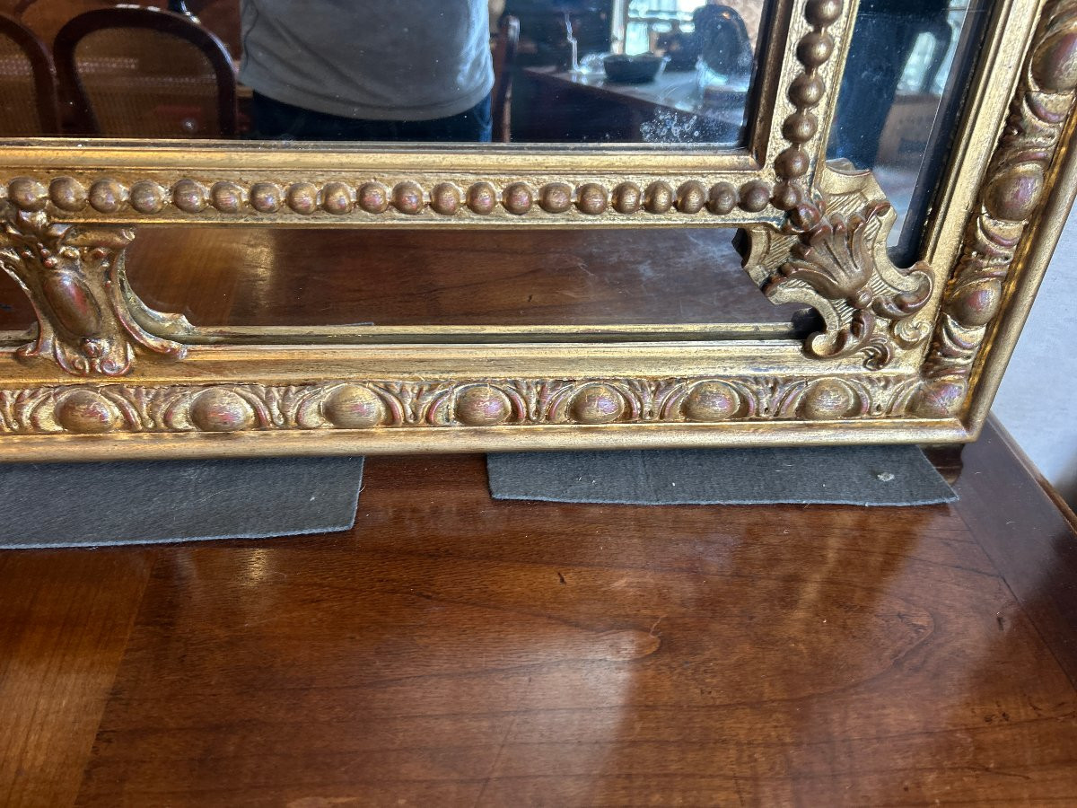 Louis XVI Style Gilt-edged Mirror-photo-4