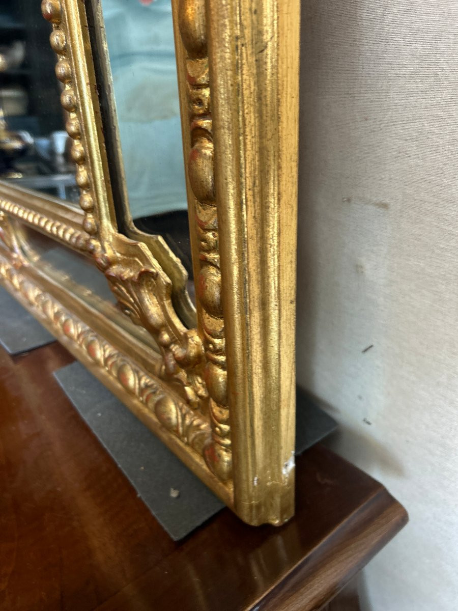 Louis XVI Style Gilt-edged Mirror-photo-7