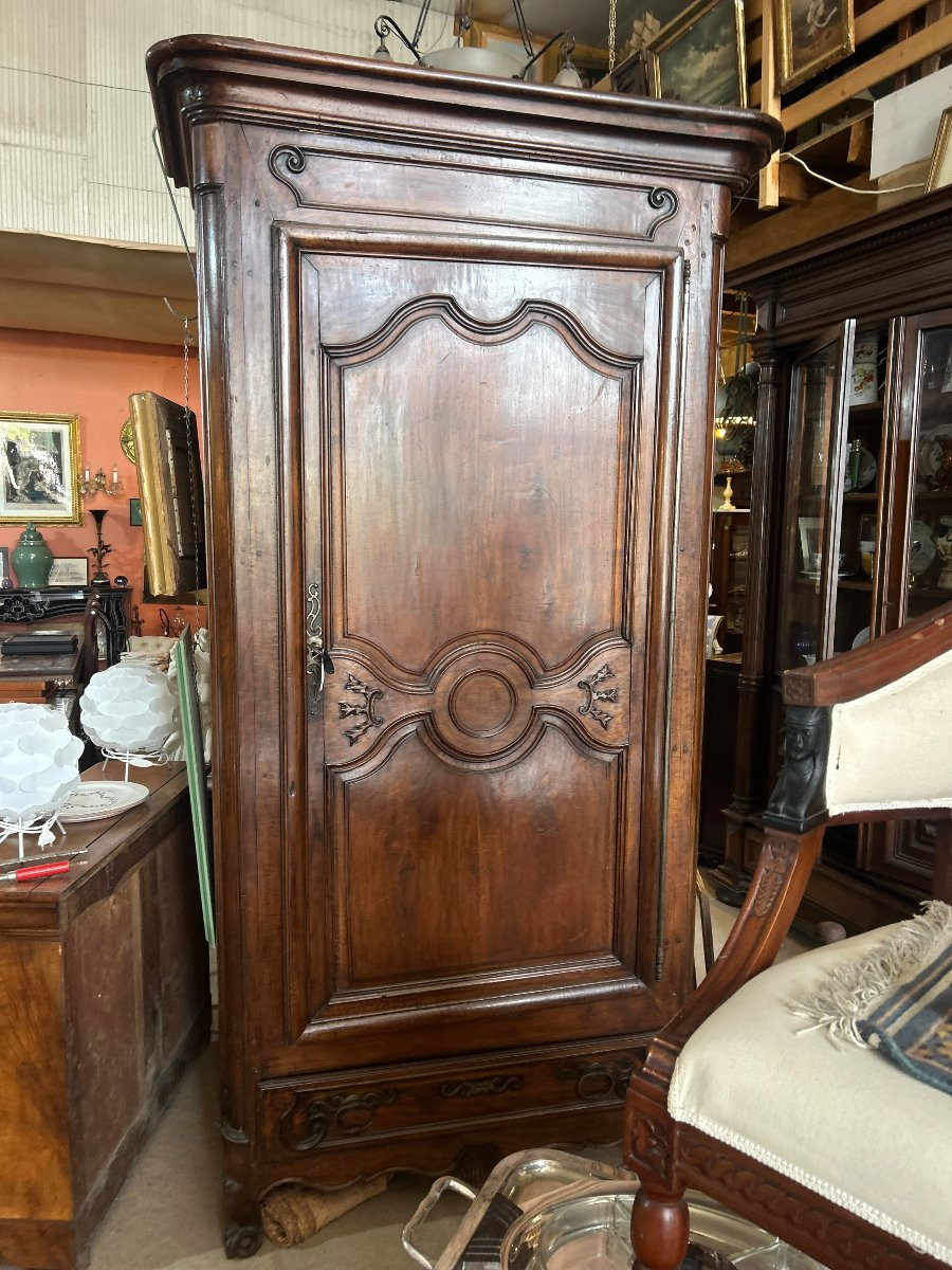 Louis XV Style Bonnetiere In Walnut-photo-4