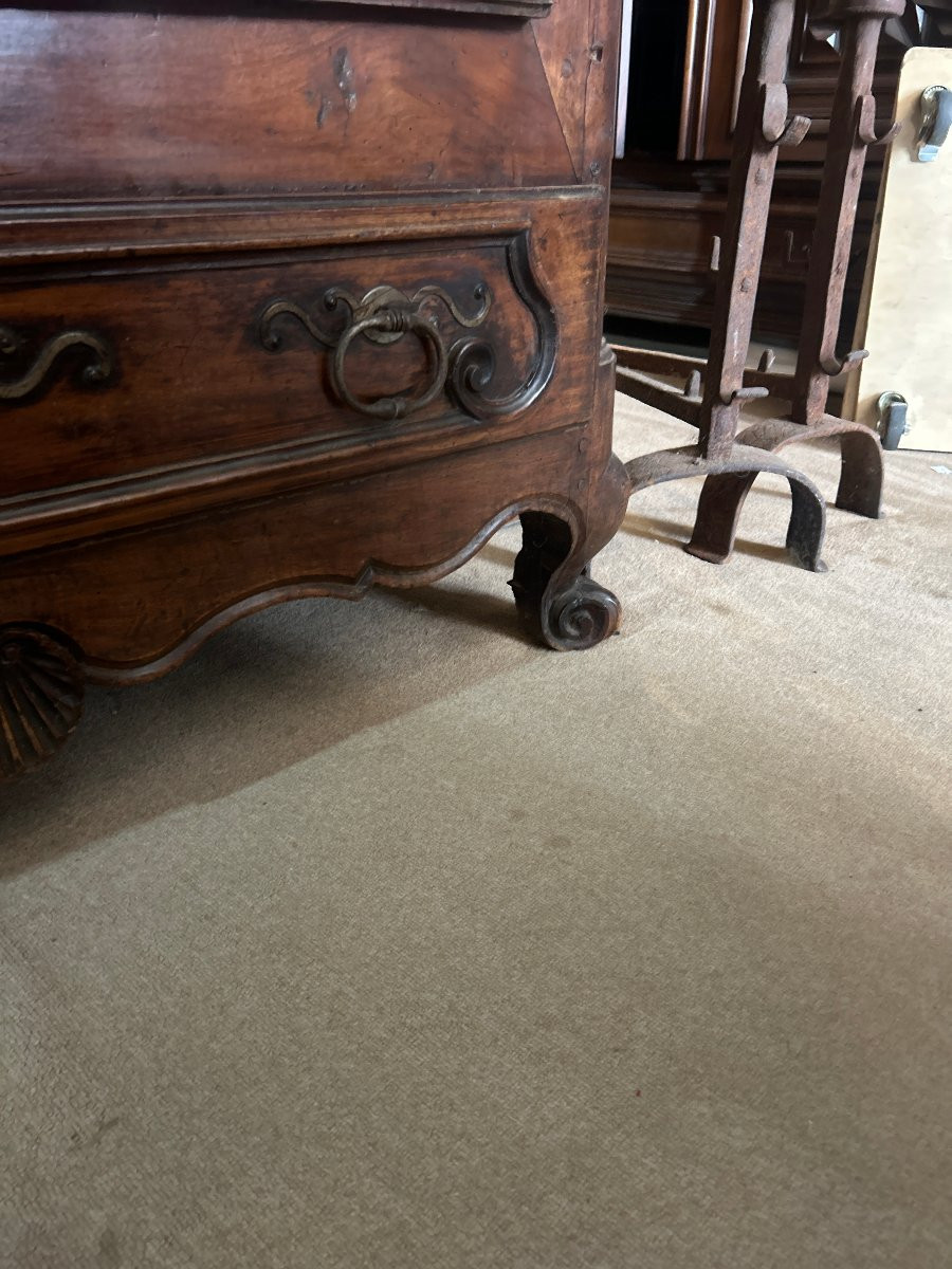 Louis XV Style Bonnetiere In Walnut-photo-1