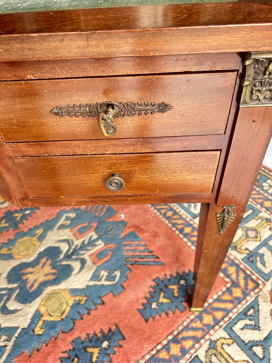 Bureau  plat de Style Directoire en acajou-photo-2