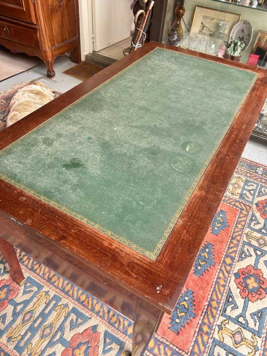 Bureau  plat de Style Directoire en acajou-photo-2