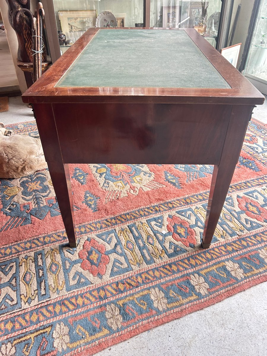 Bureau  plat de Style Directoire en acajou-photo-4