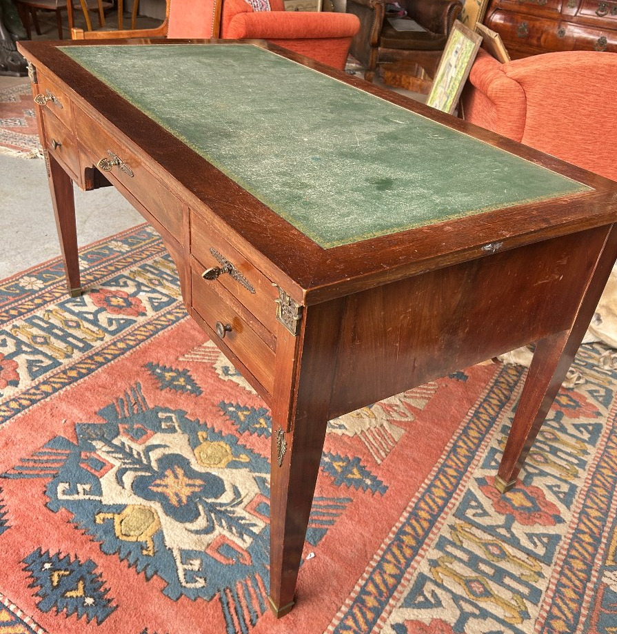 Bureau  plat de Style Directoire en acajou-photo-5
