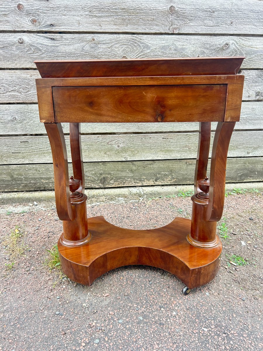 Mahogany Side Table, Restoration Period-photo-3