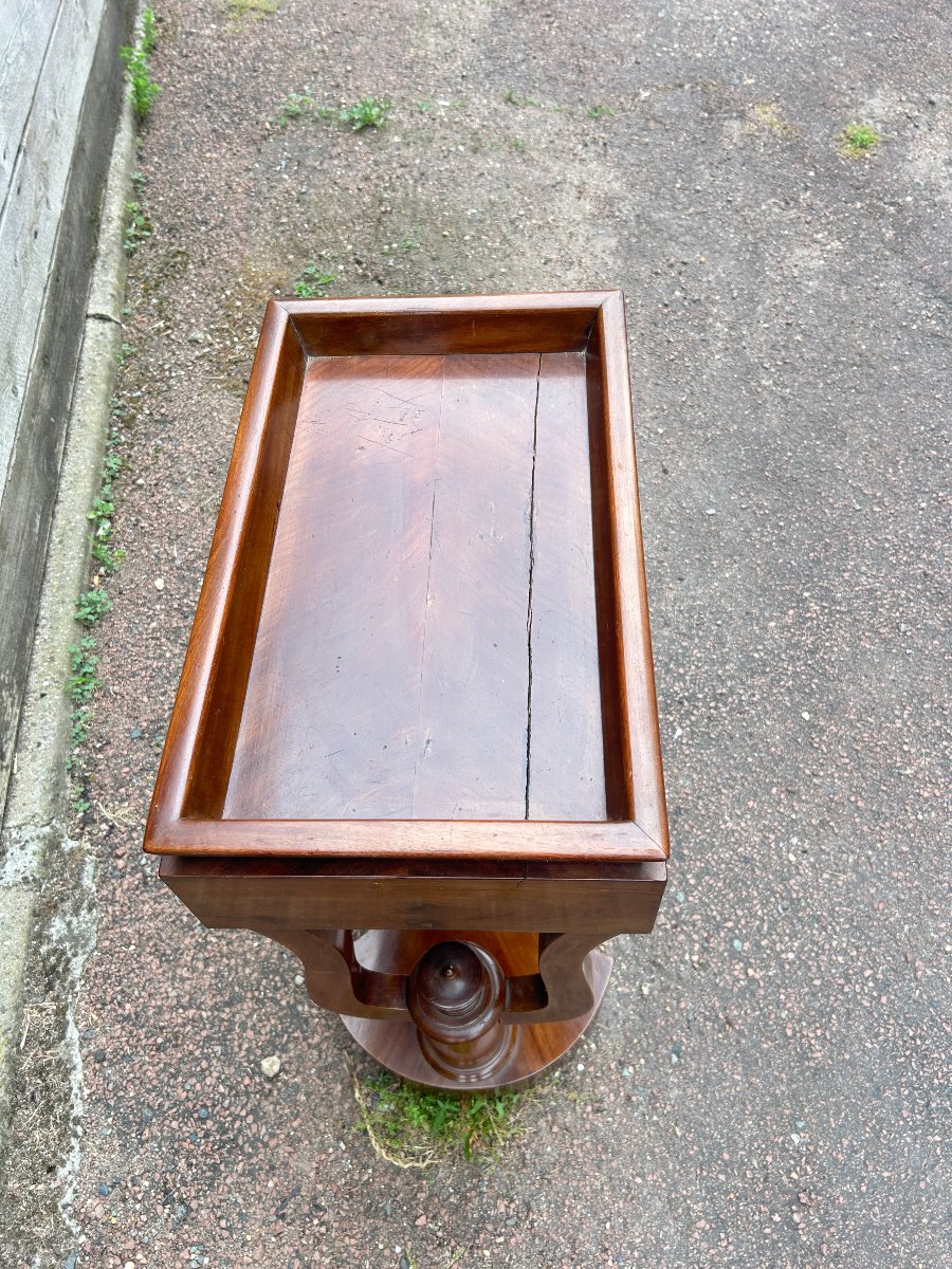 Mahogany Side Table, Restoration Period-photo-2