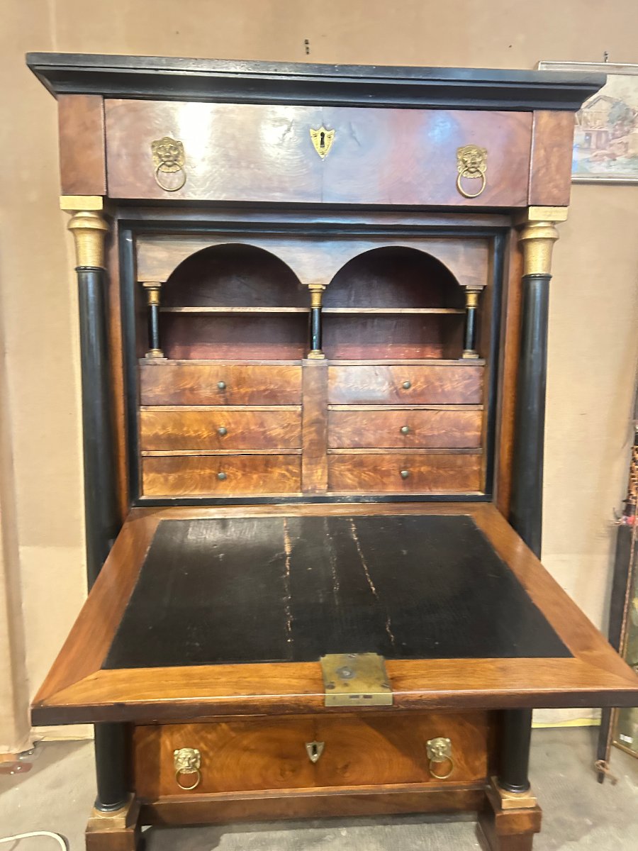 Empire-style Secretary Desk With A Drop-leaf-photo-4